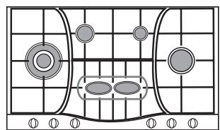 HOTPOINT PHN 961 TS/IX/A - Conselhos práticos para a utilização dos queimadores principais "Semi-Peixeira" - 2