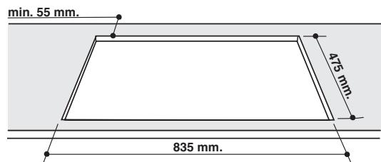 HOTPOINT PHN 961 TS/IX/A - Fitting the appliance - 2