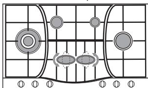 HOTPOINT PHN 961 TS/IX/A - Consejos practicos para uso de los quemadores centrales "Semi-Eliptica" - 1