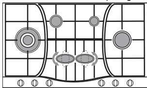 HOTPOINT PHN 961 TS/IX/A - Quelques conseils pratiques pour utiliser les brûleurs centraux "Demi-Poissonnière - 1
