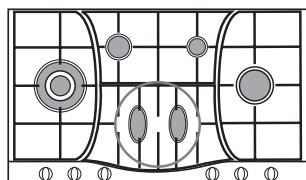 HOTPOINT PHN 961 TS/IX/A - Consejos practicos para uso de los quemadores centrales "Semi-Eliptica" - 4