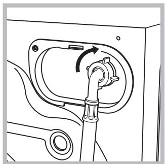 HOTPOINT RDSG 86407 W FR - Raccordement du tuyau d'arrivée de l'eau - 2