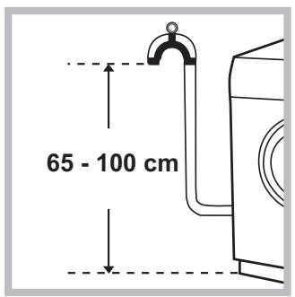 HOTPOINT RPD 11657 DS EX - Connecting the drain hose - 1