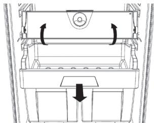 HOTPOINT T 16 A1 D HA.2 & T 16 A1 D/HA - Remoçao do compartmento Carne e Peixe: - 1
