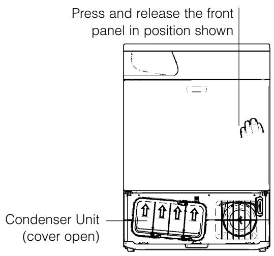 HOTPOINT TCD 851 X - To open the door - 1