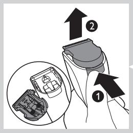 PHILIPS HC3424/80 - Cóme extraer la bateria recargable - 1
