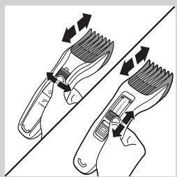 PHILIPS HC3424/80 - Using the beard comb (HC5440/80, HC3424/80, HC3420/80, HC3420/17 only) - 2