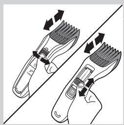 PHILIPS HC3424/80 - Uso del pettine regolabarba (solo HC5440/80, HC3424/80, HC3420/80, HC3420/17) - 2