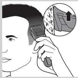 PHILIPS HC3424/80 - Trimming with comb - 4