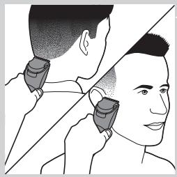 PHILIPS HC3424/80 - Cómo recortar sin peine-guía - 3