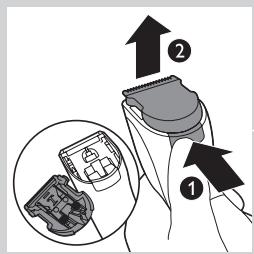 PHILIPS HC3424/80 - Retrait de la batterie rechargeable - 1