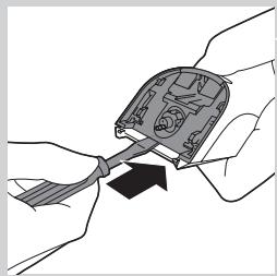 PHILIPS HC3424/80 - Retirar a bateria recarregavel - 2