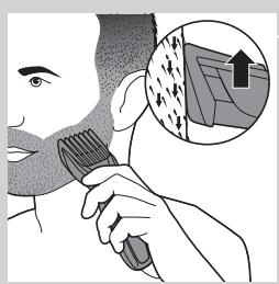 PHILIPS HC3424/80 - Uso del peine-guía para barba (solo modelos HC5440/80, HC3424/80, HC3420/80, HC3420/17) - 4