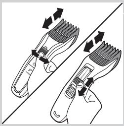 PHILIPS HC3424/80 - Trimming with comb - 2