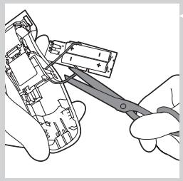 PHILIPS HC3424/80 - Rimozione della batteria ricaricabile - 5