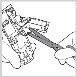 PHILIPS HC3424/80 - Retirar a bateria recarregavel - 5