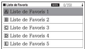 CASIO EW F350C - Utilisez l et pour selectionner la liste de Favoris que vous pouze sauvegarder, puis appuyez sur ENTREE. - 1