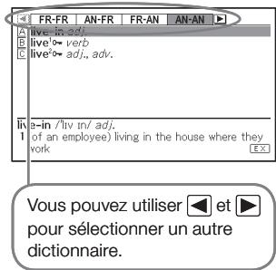 CASIO EW F350C - Alors qu'un écran de définitions ou de commentaires est affché, appuyez sur SAUT. - 3