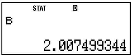 CASIO FC 100 V - Example 17: y = AB^x - 4