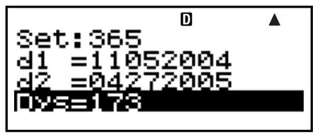 CASIO FC 100 V - Procedure de base du mode DAYS - 4