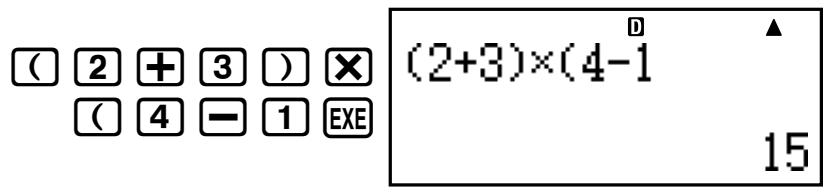 CASIO FC 100 V - Omission de la fermeture finale de parentheses - 1