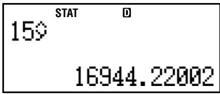 CASIO FC 100 V - Example 17: y = AB^x - 6