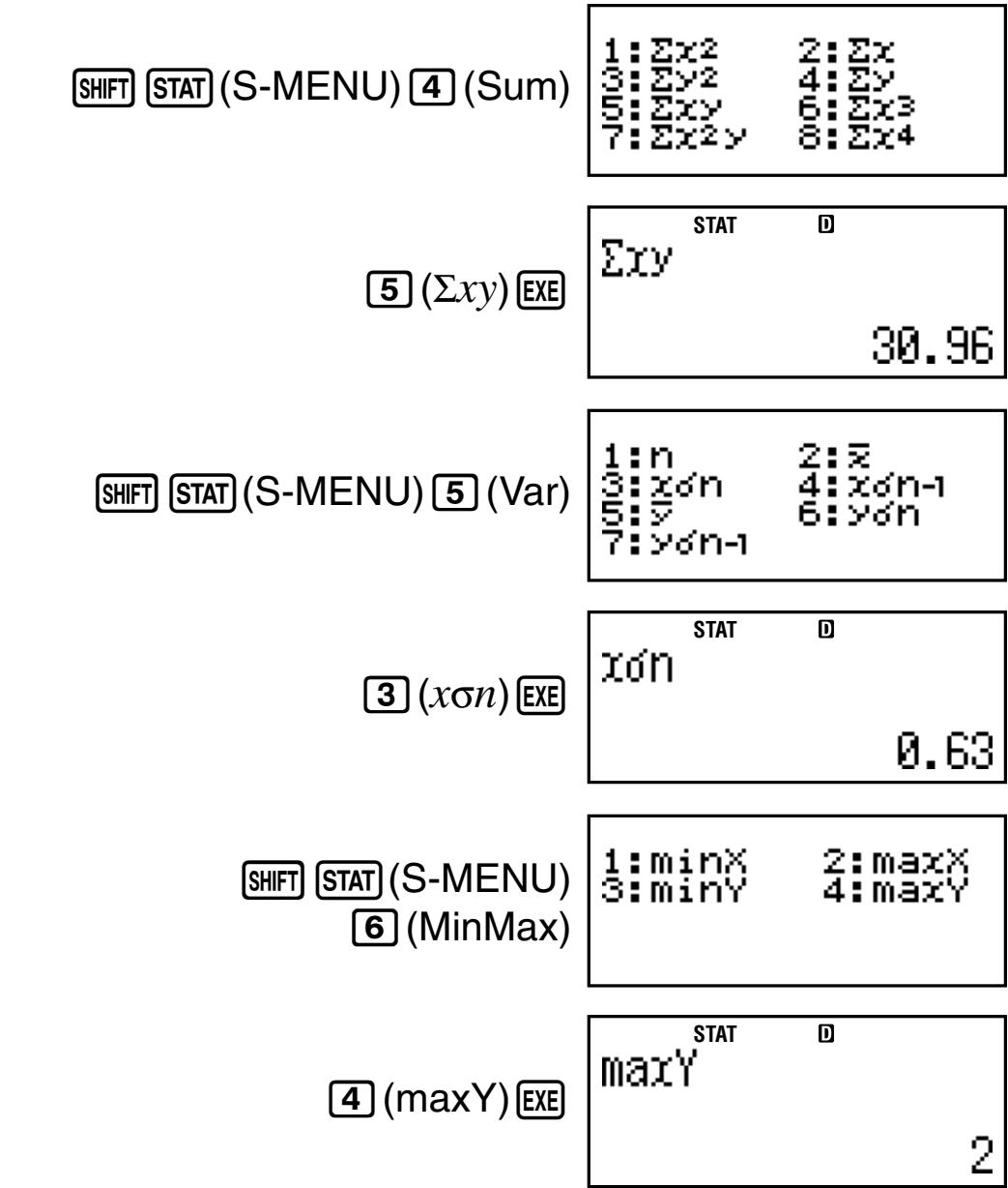 CASIO FC 100 V - Example 8 : - 1