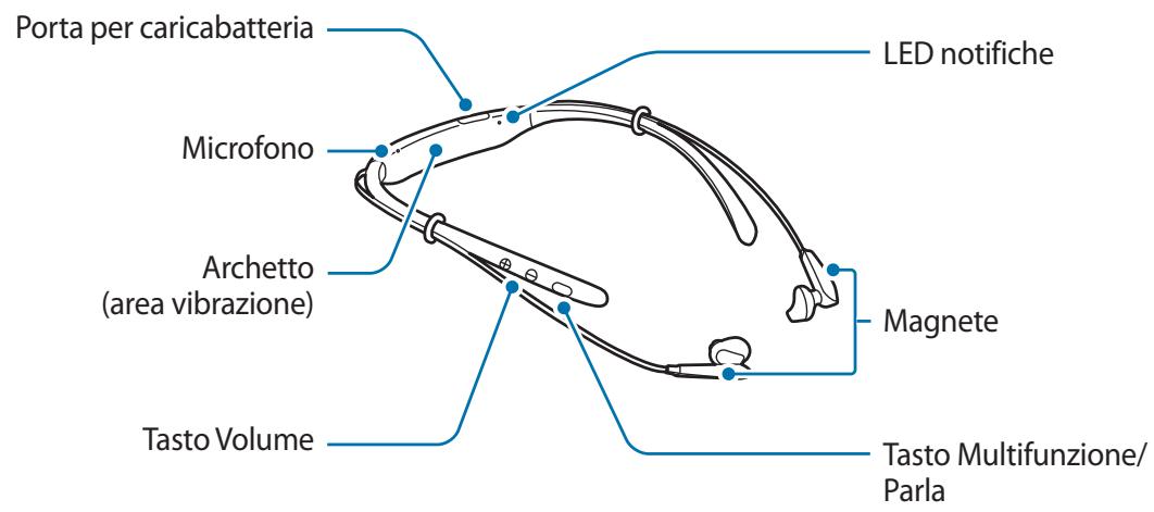 SAMSUNG HEADSET LEVEL U EO-BG920B - Componenti del dispositorio - 1