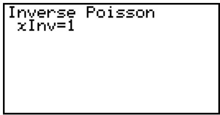 CASIO GRAPH 25 PRO - - Loï de Poisson cumulative inverse - 3