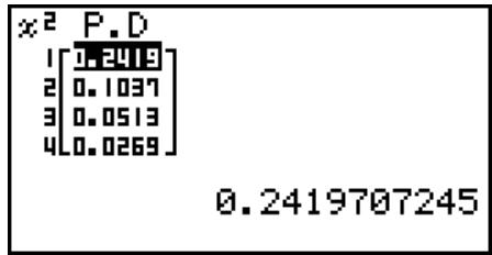 CASIO GRAPH 25 PRO - - Densité de probabilité ^2 - 2