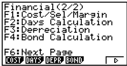 CASIO GRAPH 25 PRO - Écran Finance 2 - 1
