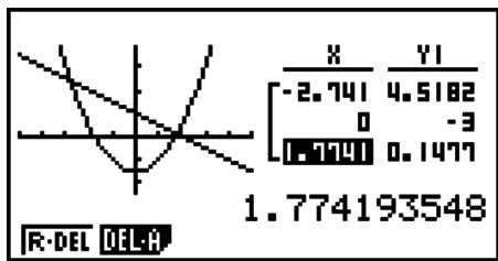 CASIO GRAPH 25 PRO - ■ Graphé à table - 1