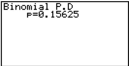 CASIO GRAPH 25 PRO - - Probabilité binomiale - 3