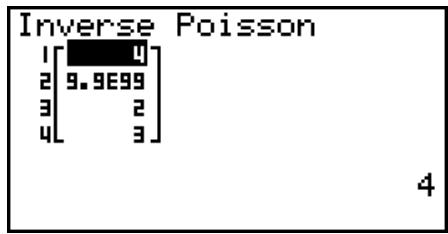 CASIO GRAPH 25 PRO - - Loï de Poisson cumulative inverse - 2