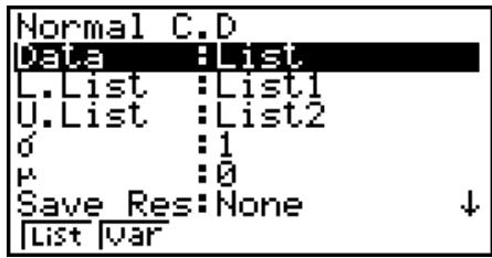 CASIO GRAPH 25 PRO - - Loi normale cumulative - 1