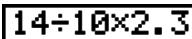 CASIO GRAPH 25 PRO - Pour faire des corrections dans le calcul d'origine - 9