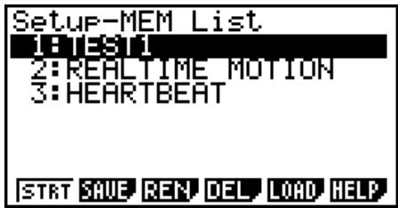 CASIO GRAPH 25 PRO - - To save a setup - 1