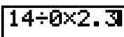 CASIO GRAPH 25 PRO - Pour faire des corrections dans le calcul d'origine - 2
