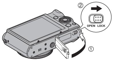 CASIO ZR1000,  ZR710 - Fermez le couvercle de batterie. - 1