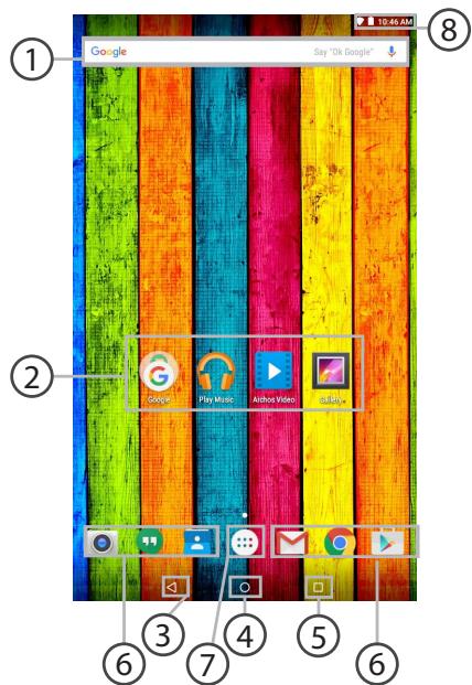 ARCHOS 70B NEON - Az Android™ kezelőfelülete - 1