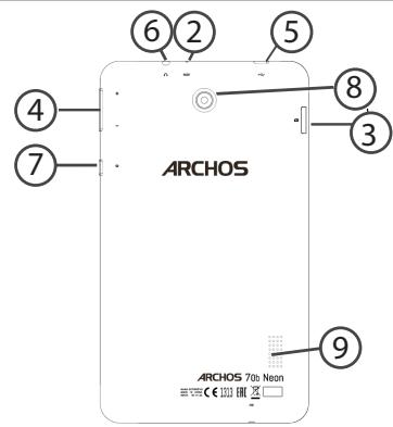 ARCHOS 70B NEON - Descripción del ARCHOS - 2