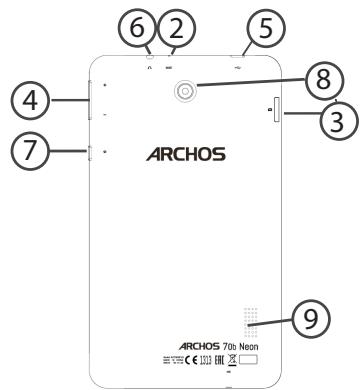 ARCHOS 70B NEON - Descrição do ARCHOS - 2