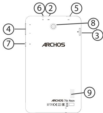 ARCHOS 70B NEON - Beschrijving ARCHOS - 2