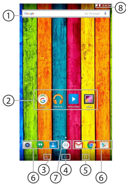 ARCHOS 70B NEON - Die Android™ Benutzeroberfläche - 1
