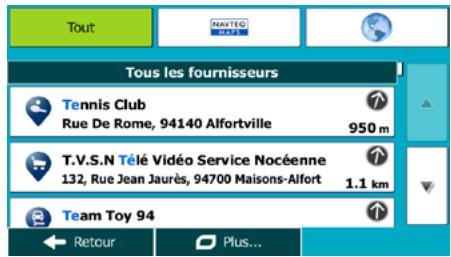 MAPPY ITI E421S - Recherche combinée — accéder à un lieu d'intérêt par sa catégorie - 1