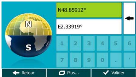 MAPPY ITI E421S - Saisir les coordonnées de la destination - 3