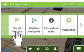 MAPPY MAXI E738 EUROPE - Comment établir mon premier itinéraire? - 2