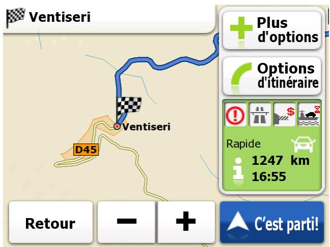 MAPPY MINI 290 - Sélection d'une intersection en tant que destination - 6
