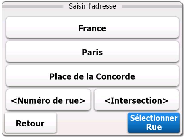 MAPPY MINI 290 - Saisie du point central de la rue en tant que destination - 12
