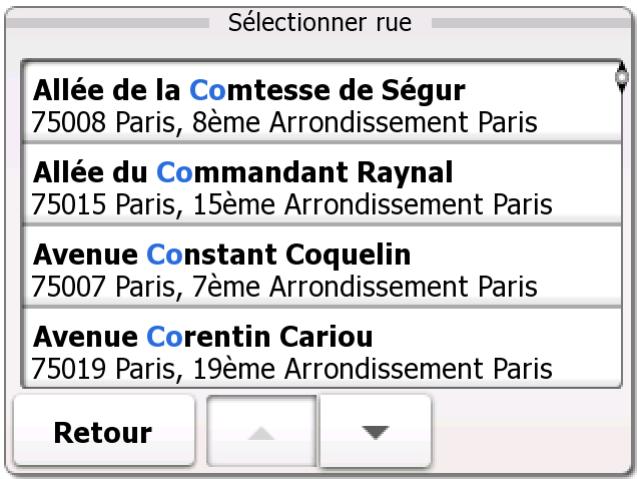 MAPPY MINI 290 - Sélection d'une intersection en tant que destination - 9